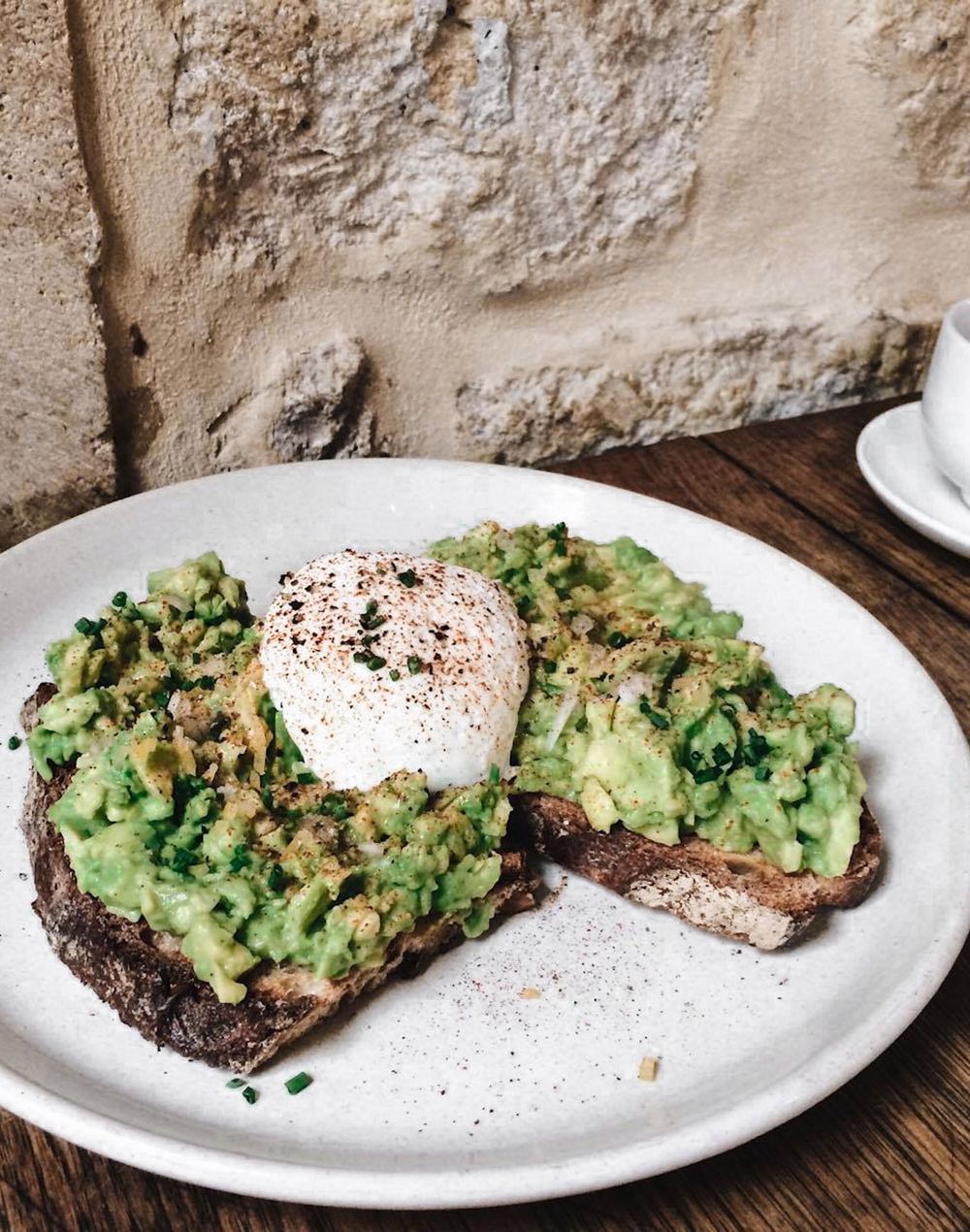 Avocado Toast With Poached Egg